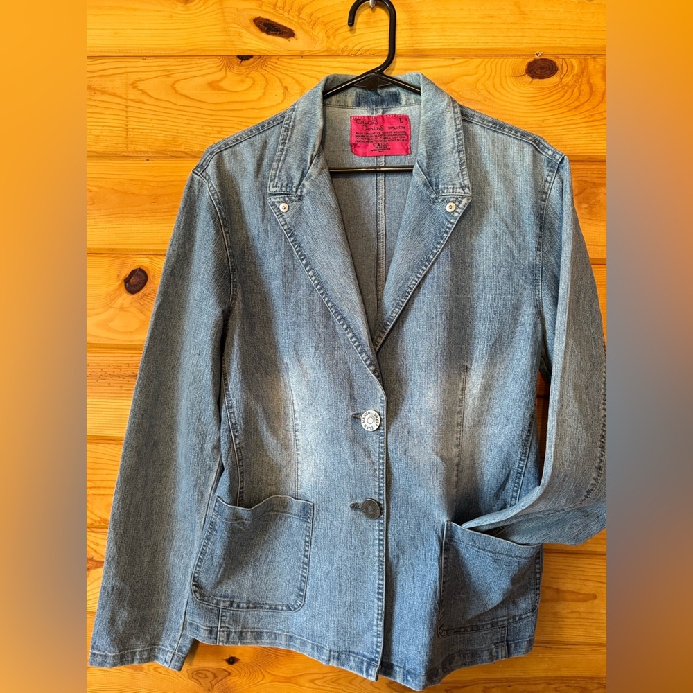 90’s Blue Stretch Denim Women's Jean Jacket
